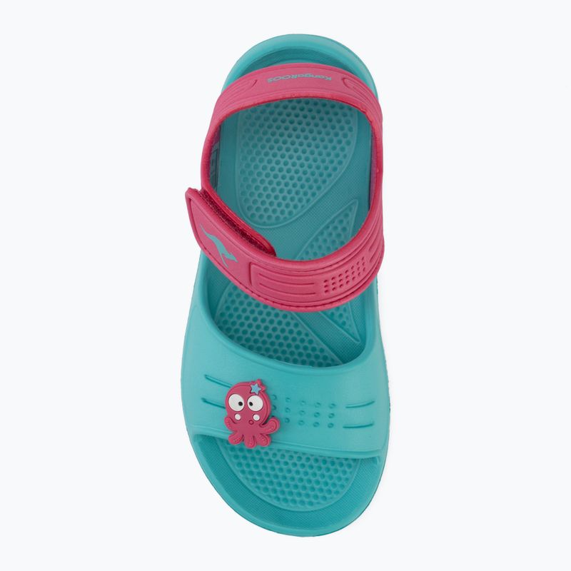 Detské sandále Kangaroos KangaSwim II ocean/daisy pink 5