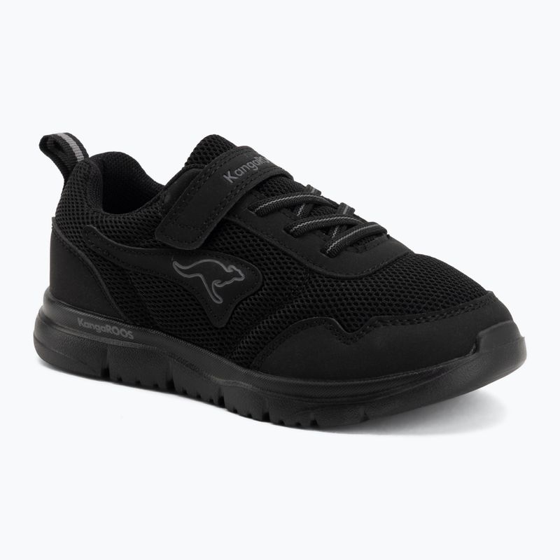Detské topánky KangaROOS K-ETK Possum EV jet black black/mono