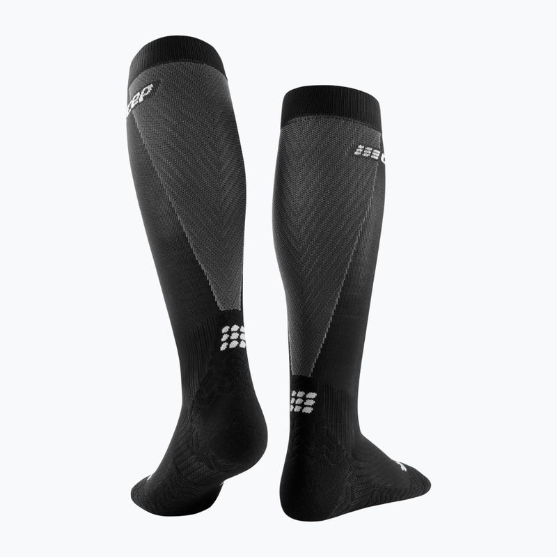 Pánske kompresné ponožky CEP Ultralight Tall black/grey 2