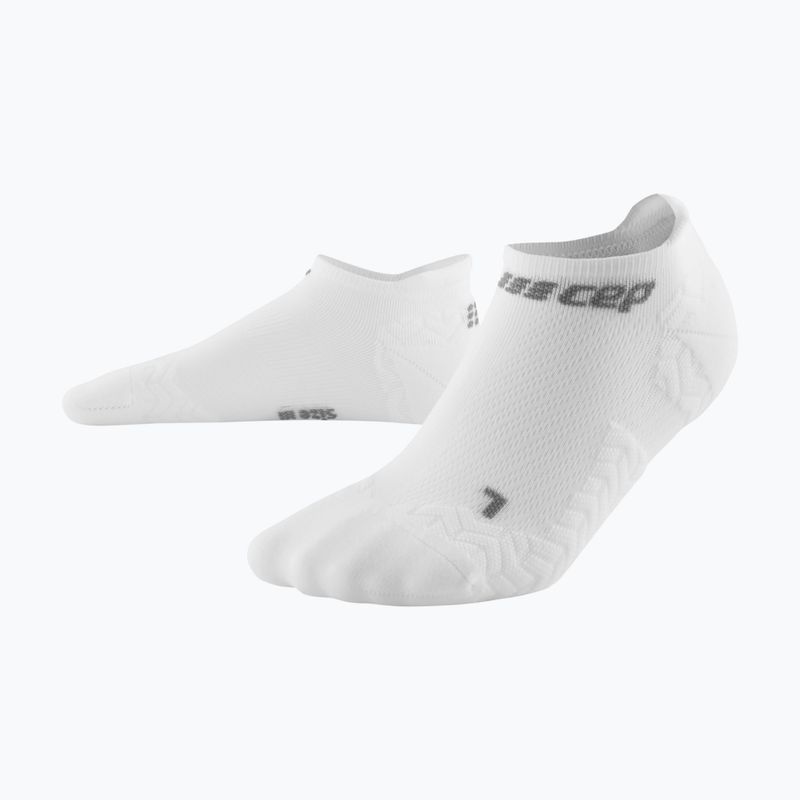 CEP Pánske kompresné ponožky Ultralight No Show white