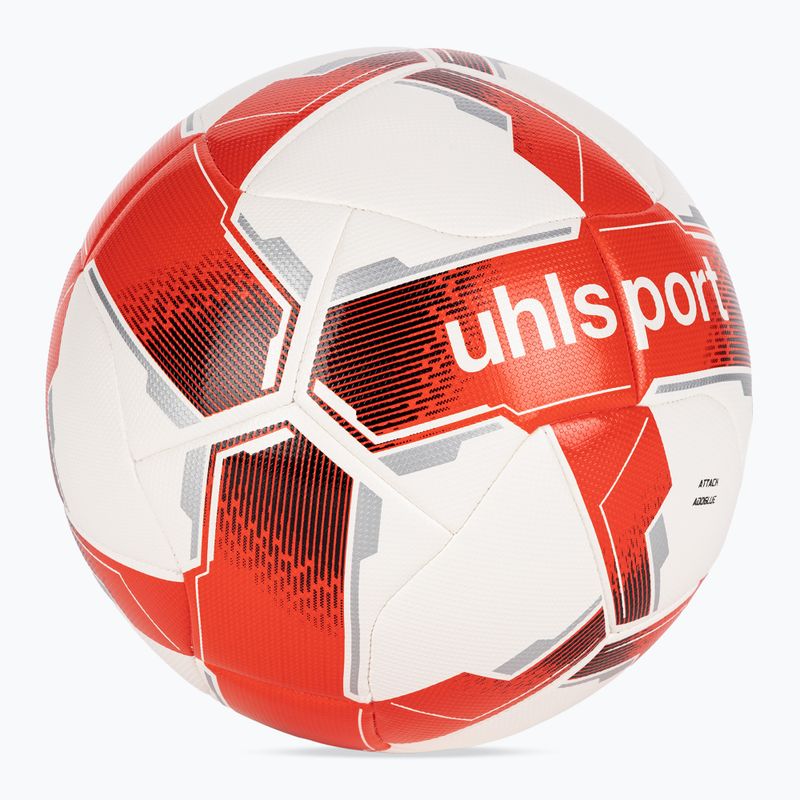 Futbalová lopta uhlsport Attack Addglue white/red/silver v. 5 2