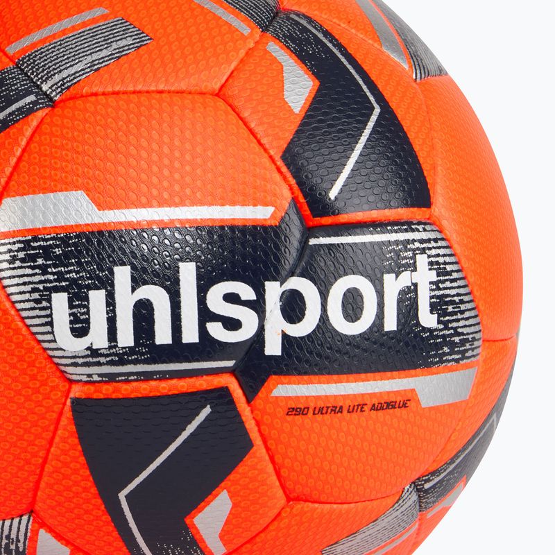 Futbalová lopta uhlsport 290 Ultra Lite Addglue fluo orange/marine/silver veľ.  3 3