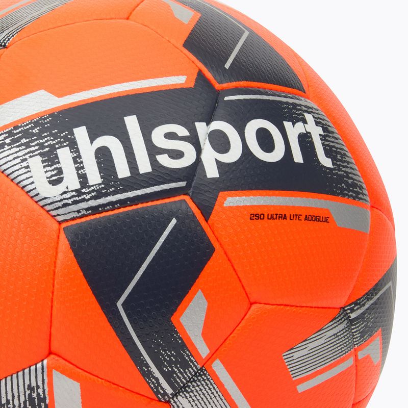 Futbalová lopta uhlsport 290 Ultra Lite Addglue fluo orange/marine/silver veľ.  5 3