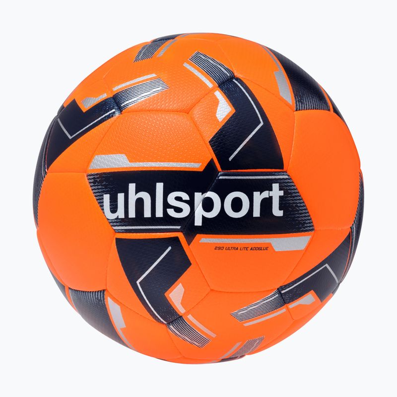 Futbalová lopta uhlsport 290 Ultra Lite Addglue fluo orange/marine/silver veľ.  5