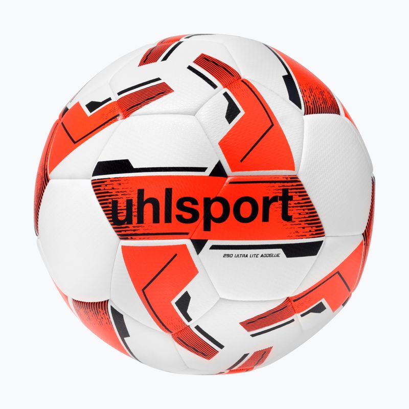 Futbalová lopta uhlsport 290 Ultra Lite Addglue white/fluo orange/navy veľ.  5