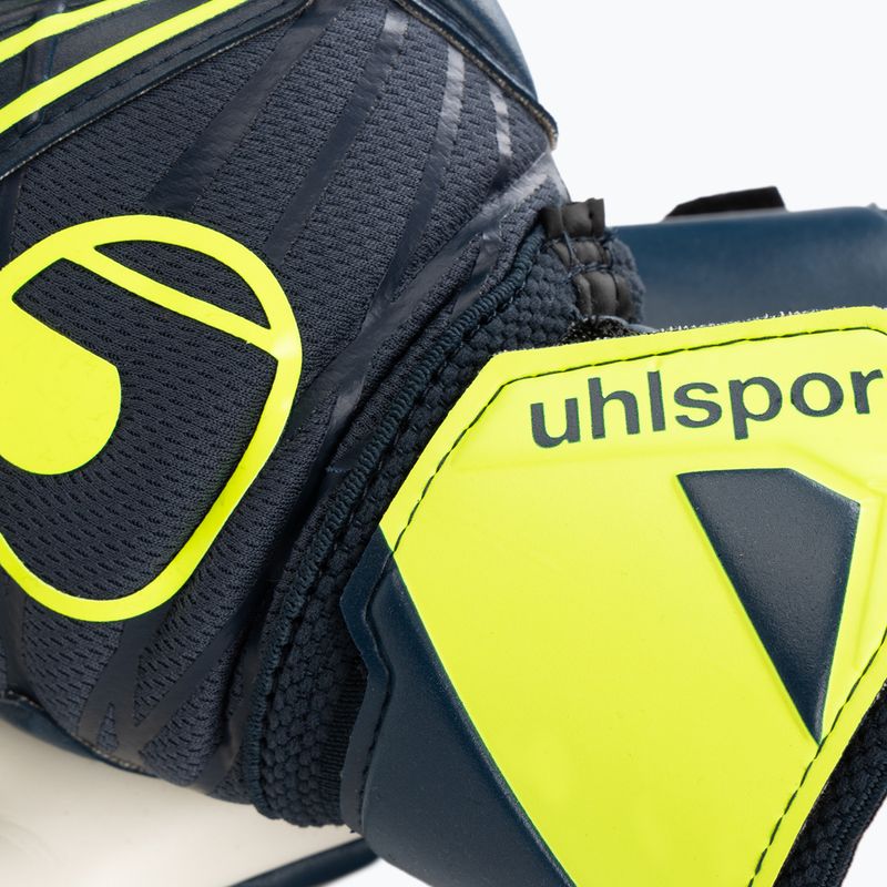 Brankárske rukavice uhlsport Prediction Supersoft HN navy/white/fluo yellow 3