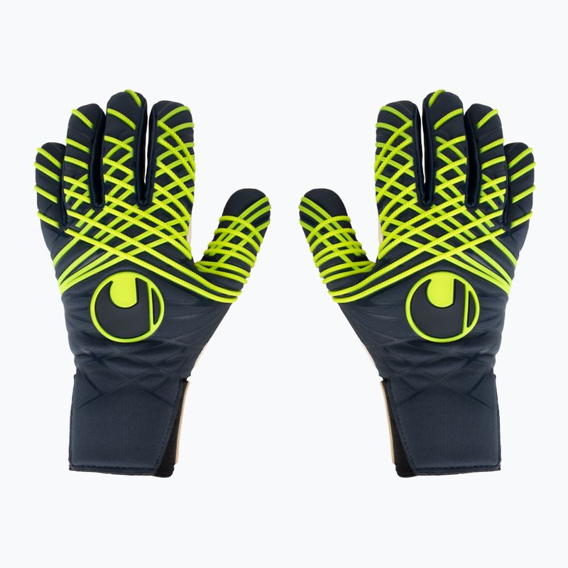 Brankárske rukavice uhlsport Prediction Absolutgrip HN Fit navy/white/fluo yellow