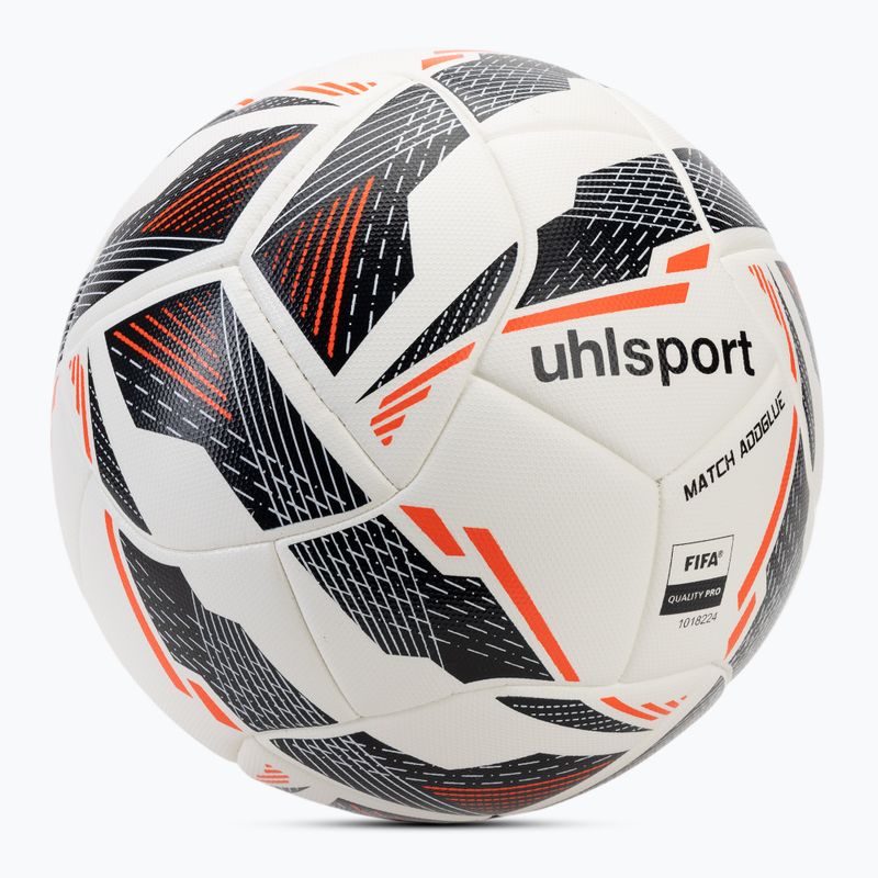 Futbalová lopta uhlsport Match Addglue white/navy/fluo red veľkosť 5 2