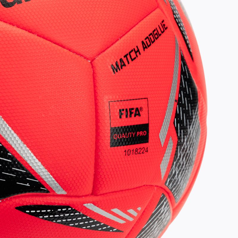 Futbalová lopta uhlsport Match Addglue fluo red/navy/silver veľkosť 5 3
