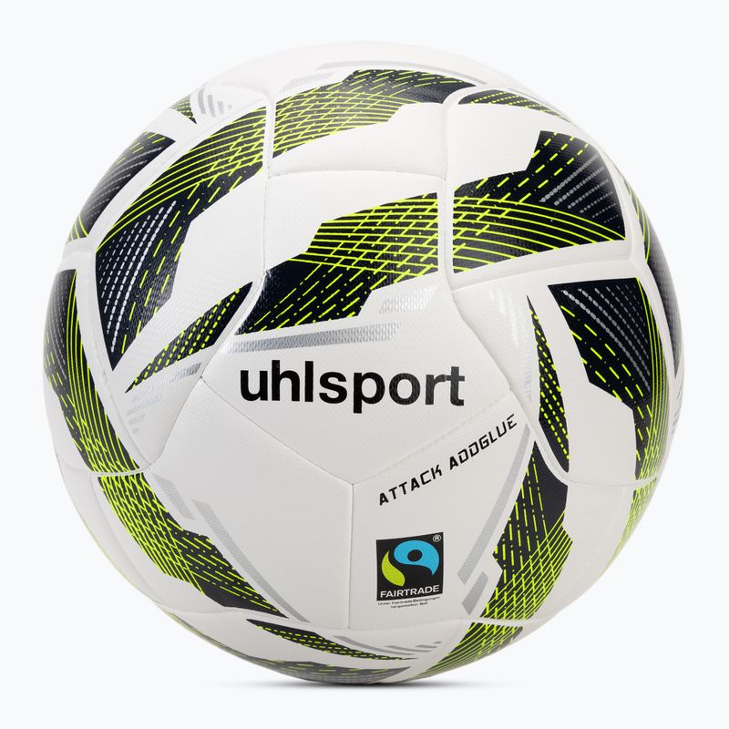 Futbalová lopta uhlsport Match Addglue white/navy fluo yellow veľkosť 4