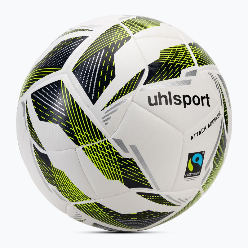 Futbalová lopta uhlsport Match Addglue white/navy fluo yellow veľkosť 4 2