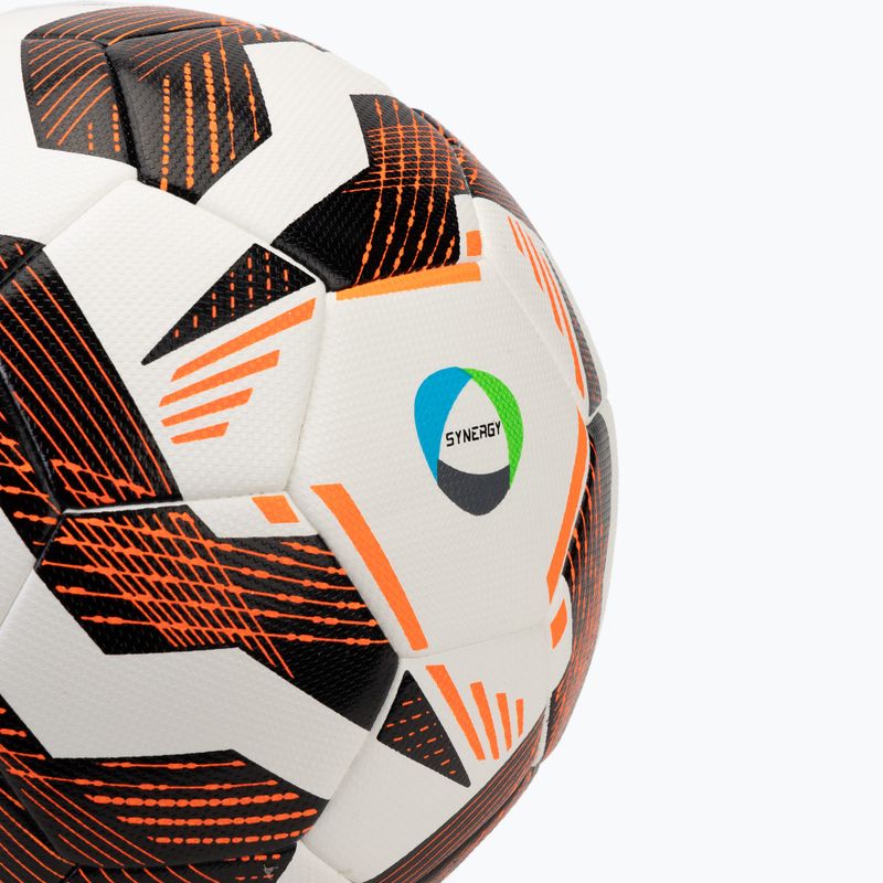 Futbalová lopta uhlsport Resist Synergy white/black/fluo orange veľkosť 4 3