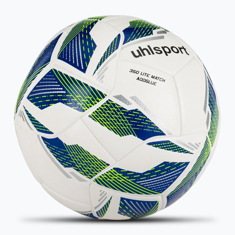 Futbalová lopta uhlsport 350 Lite Match Addglue white/darček blue/fluo yellow veľkosť 4 2