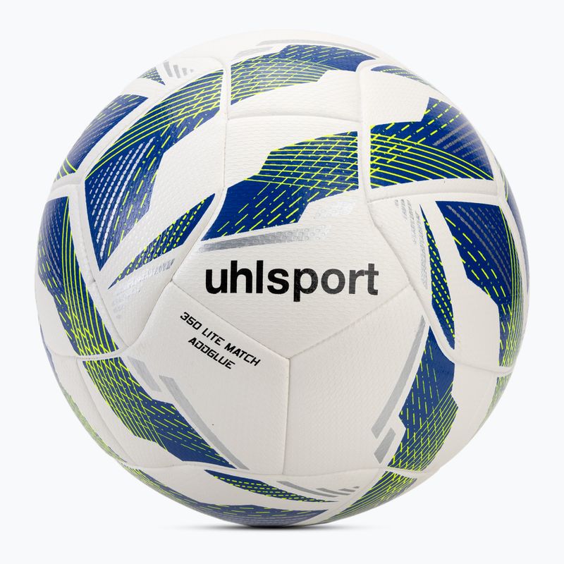 Futbalová lopta uhlsport 350 Lite Match Addglue white/darček blue/fluo yellow veľkosť 5