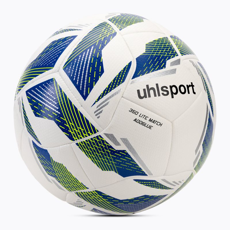 Futbalová lopta uhlsport 350 Lite Match Addglue white/darček blue/fluo yellow veľkosť 5 2