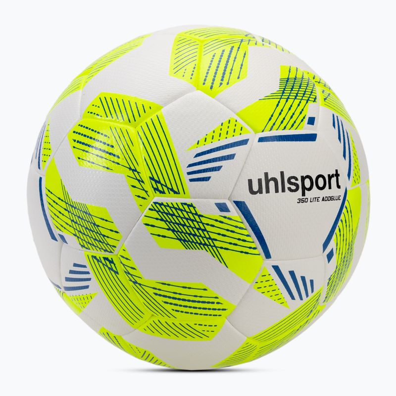 Futbalová lopta uhlsport 350 Lite Addglue white/fluo yellow/dark blue veľkosť 5 2