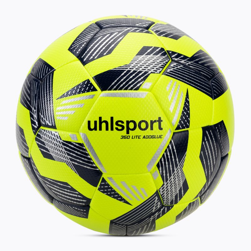 Futbalová lopta uhlsport 350 Lite Addglue fluo yellow/navy/silver veľkosť 4