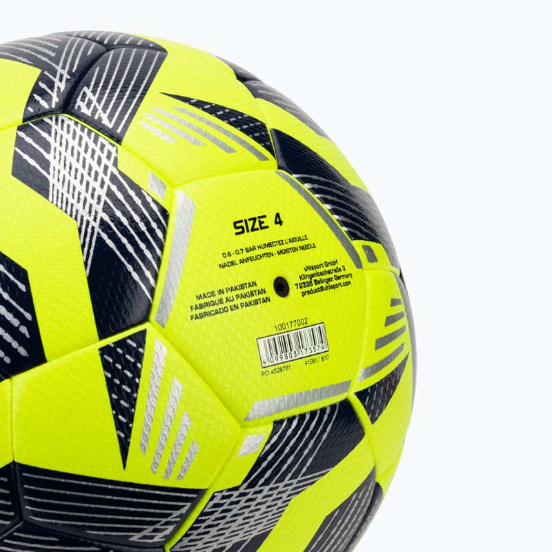 Futbalová lopta uhlsport 350 Lite Addglue fluo yellow/navy/silver veľkosť 4 3