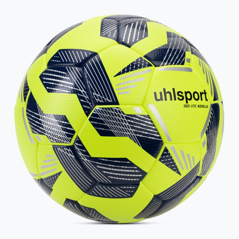 Futbalová lopta uhlsport 350 Lite Addglue fluo yellow/navy/silver veľkosť 5 2