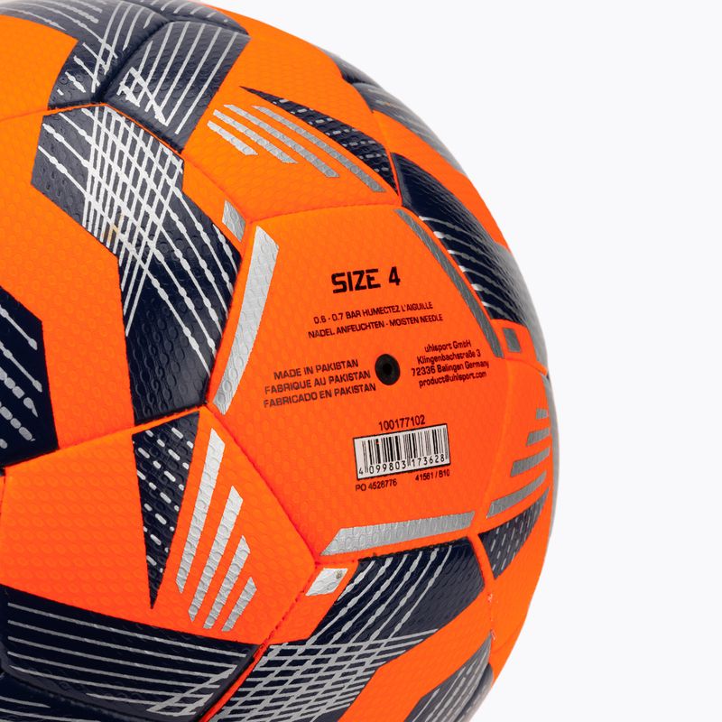 Futbalová lopta uhlsport 290 Ultra Lite Addglue fluo orange/navy/silver veľkosť 4 3