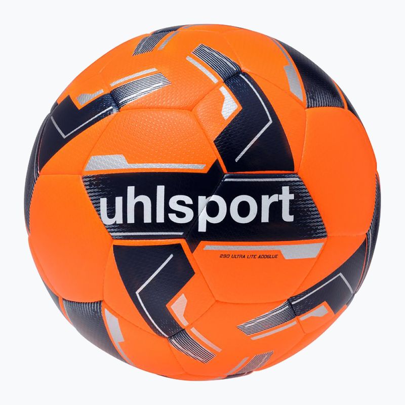 Futbalová lopta uhlsport 290 Ultra Lite Addglue fluo orange/navy/silver veľkosť 5