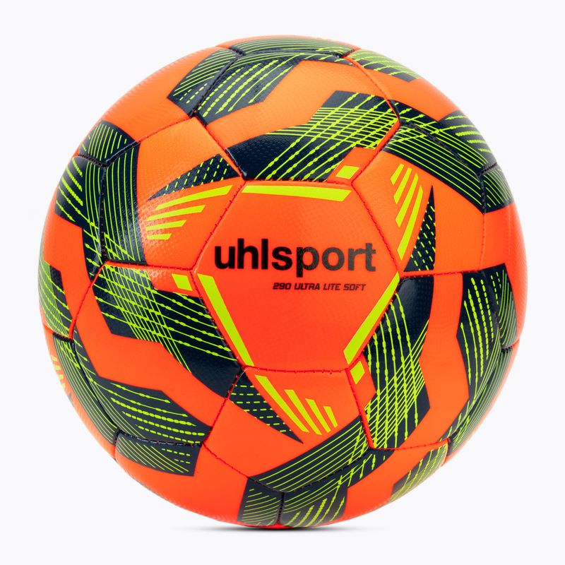 Futbalová lopta uhlsport Ultra Lite Soft 290 fluo orange/navy/fluo yellow veľkosť 3