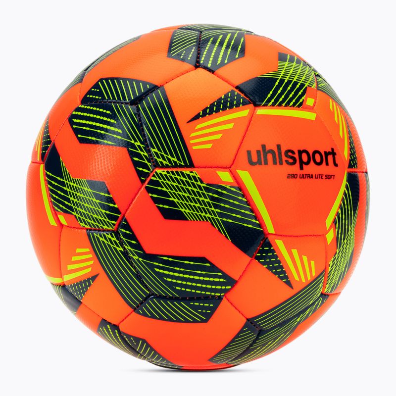 Futbalová lopta uhlsport Ultra Lite Soft 290 fluo orange/navy/fluo yellow veľkosť 3 2