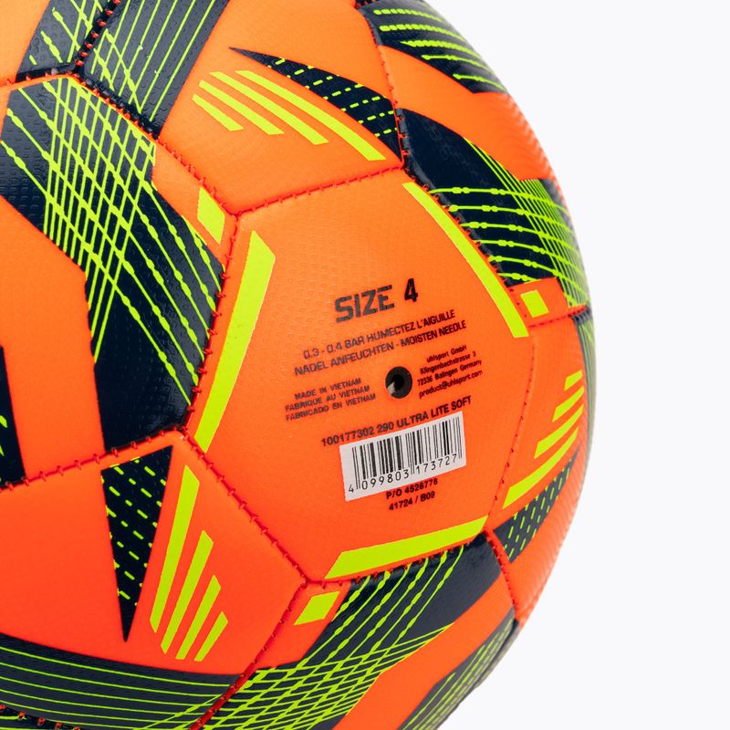 Futbalová lopta uhlsport Ultra Lite Soft 290 fluo orange/navy/fluo yellow veľkosť 4 3