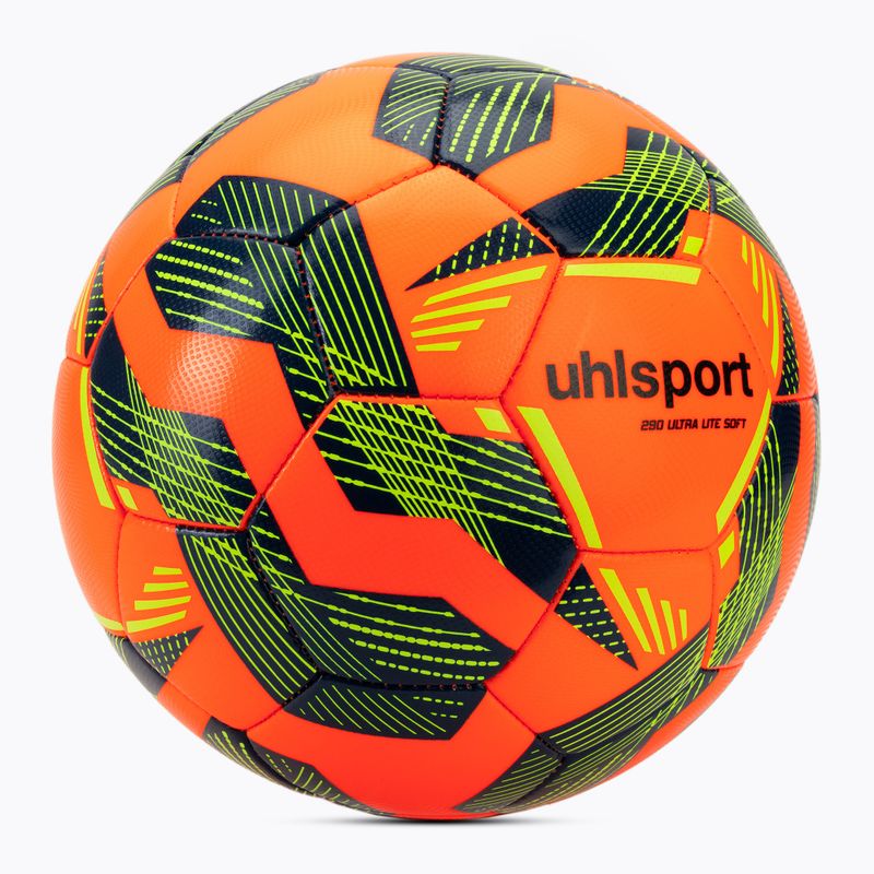 Futbalová lopta uhlsport Ultra Lite Soft 290 fluo orange/navy/fluo yellow veľkosť 5 2