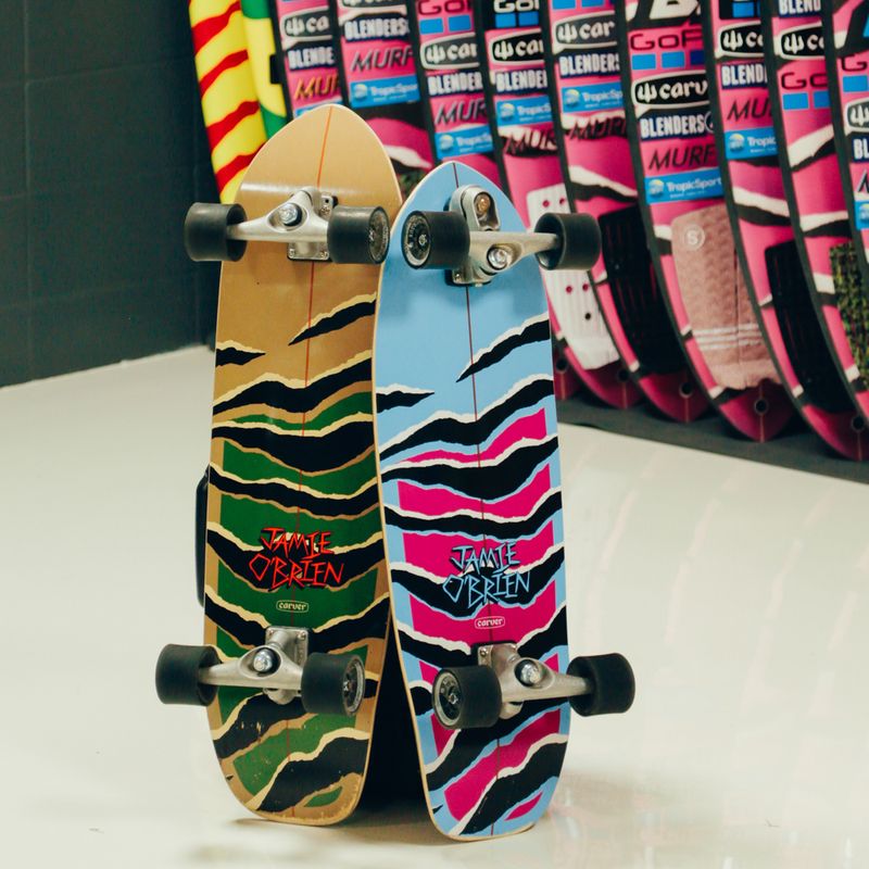 Skateboard surfskate Carver C7 Raw 31" JOB Blue Tiger 222 Complete modro-ružový C1131114 9