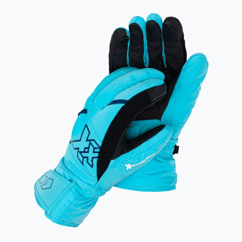 KinetiXx Barny Ski Alpin svetlomodré detské lyžiarske rukavice 7020-600-11