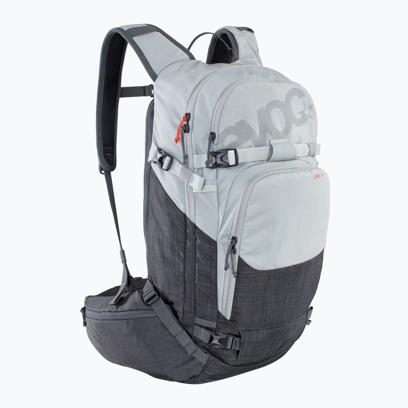 Lyžiarsky batoh EVOC Line 30 silver/heather carbon grey