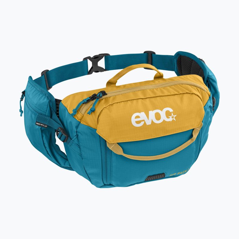 EVOC Hip Pack 3 l modro-žltá cyklistická ľadvinka s rezervoárom 1256616 6