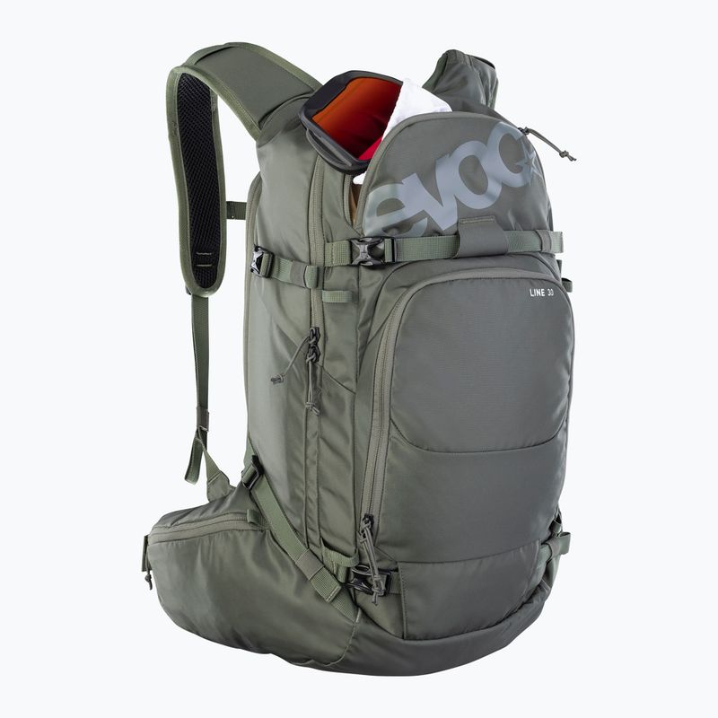 Skialpový batoh EVOC Line 30 l dark olive 4