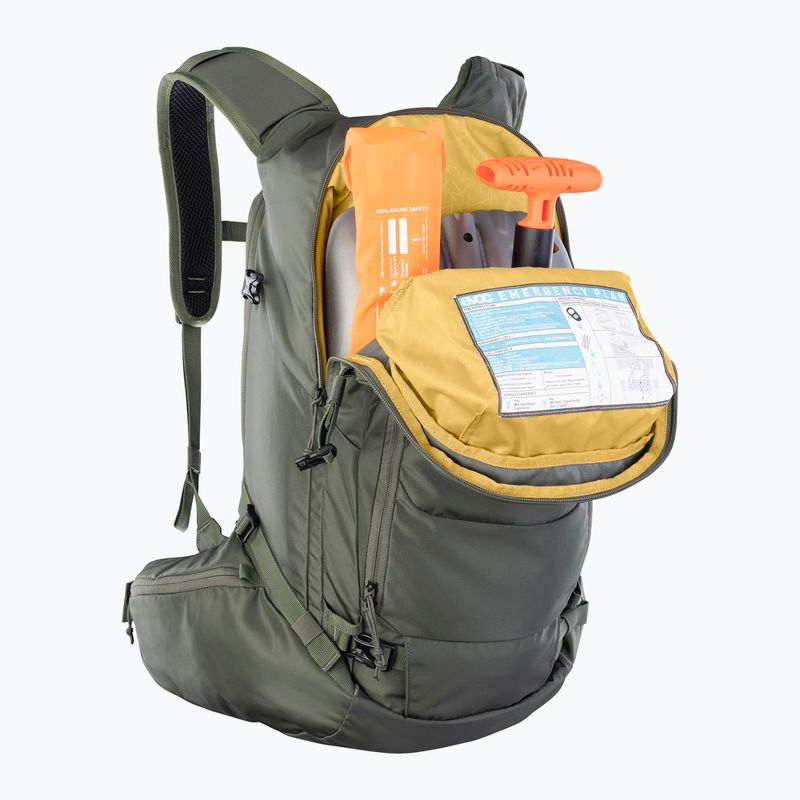 Skialpový batoh EVOC Line 30 l dark olive 5