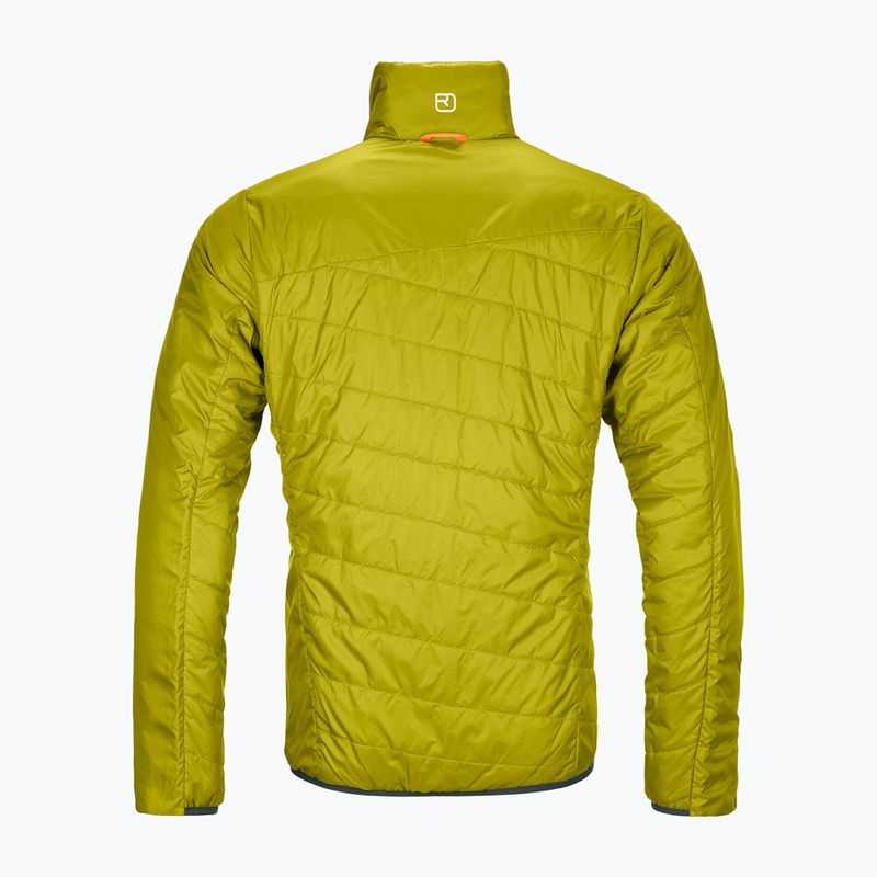 Pánska hybridná bunda Ortovox Swisswool Piz Boval zelená obojstranná 6114100052 2