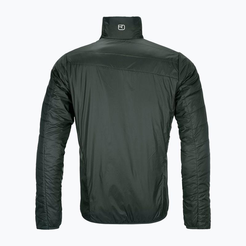 Pánska hybridná bunda Ortovox Swisswool Piz Boval zelená obojstranná 6114100052 4