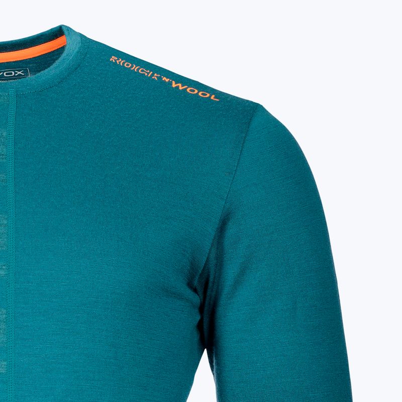 Pánske termotričko Ortovox 185 Rock'N'Wool zelené 84126 2