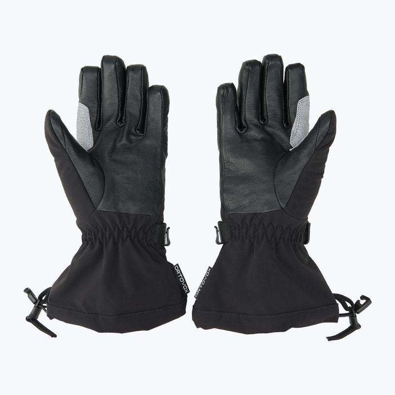 Pánske lyžiarske rukavice ORTOVOX Merino Mountain black raven 2
