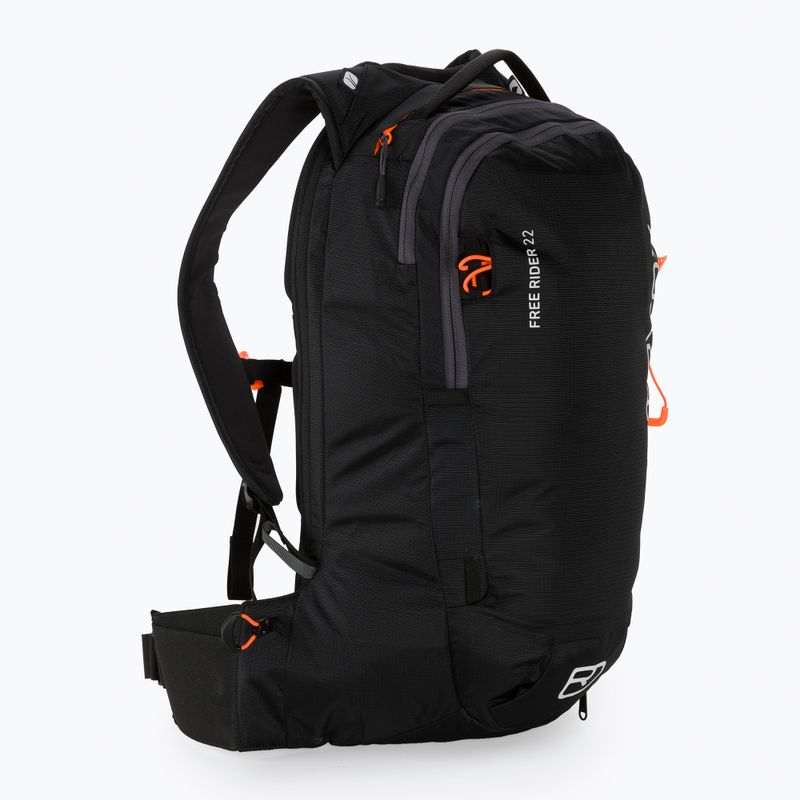 Ortovox Free Rider 22 l parašutistický batoh čierny 4681000001 2