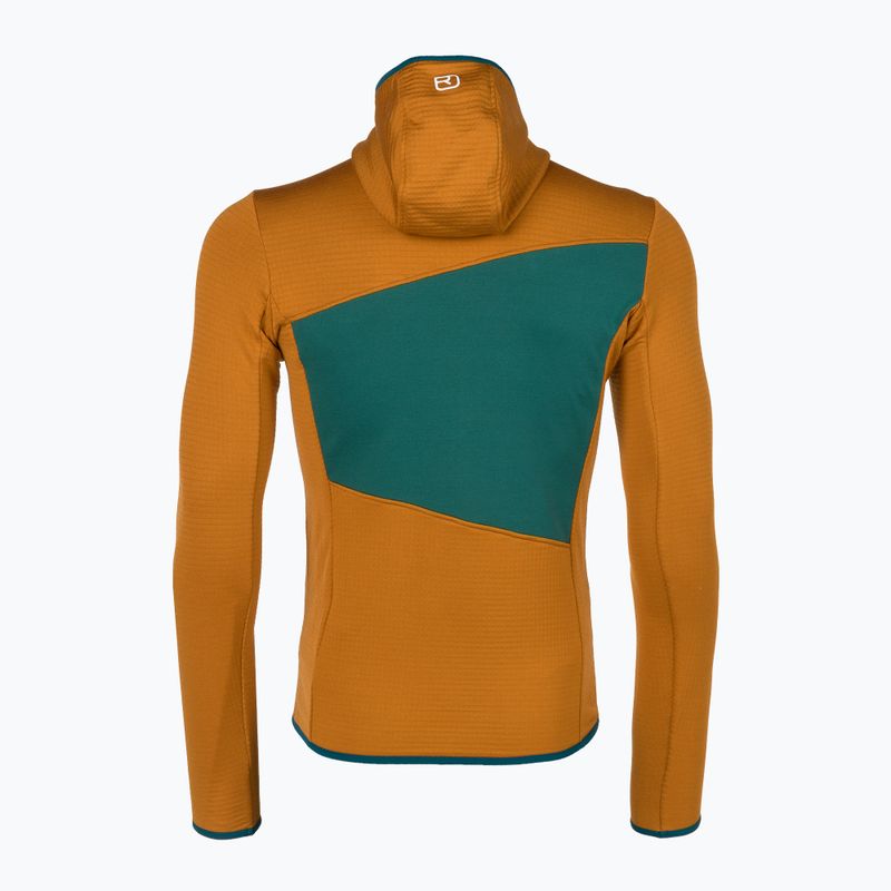Pánska trekingová mikina Ortovox Fleece Grid Hoody brown 87211 6