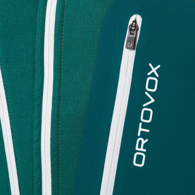 Pánska trekingová mikina Ortovox Fleece Grid hnedá 87212 3