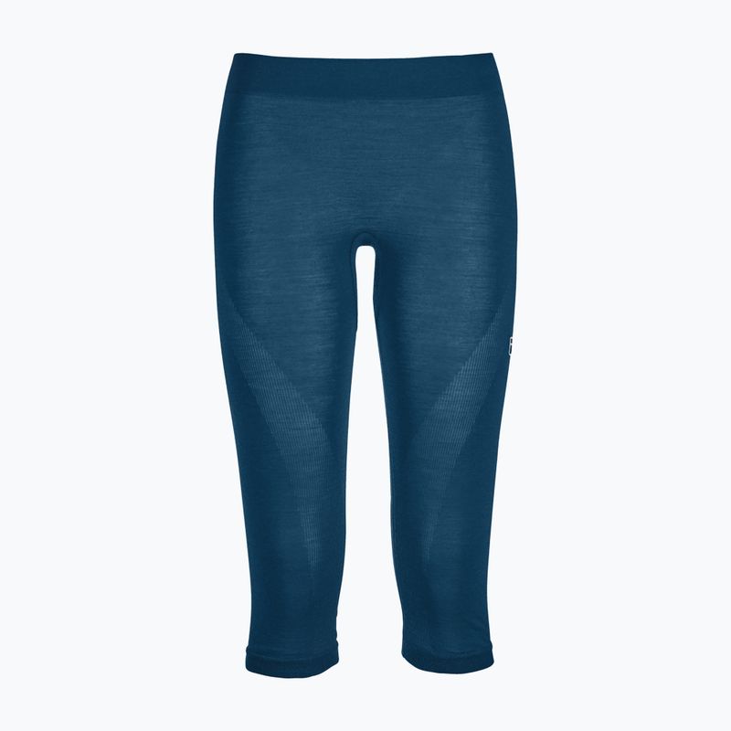 Dámske termoaktívne nohavice ORTOVOX 120 Comp Light Short petrol blue 3