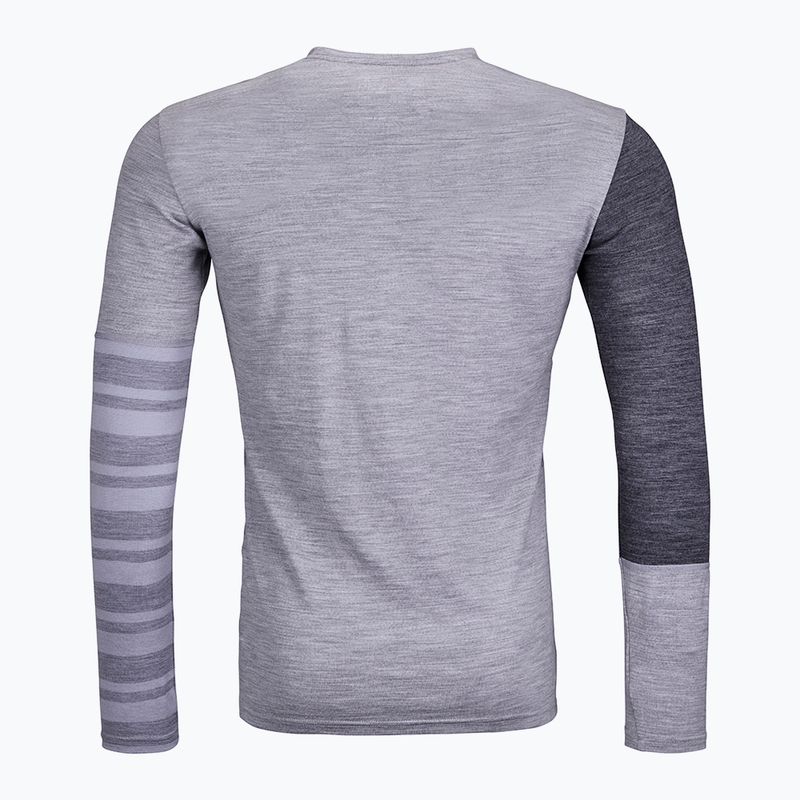 Pánske termo tričko Ortovox Rock'N'Wool LS sivé 8410200021 2