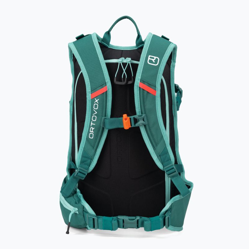 ORTOVOX Cross Rider 20 S lyžiarsky batoh pacific green 3