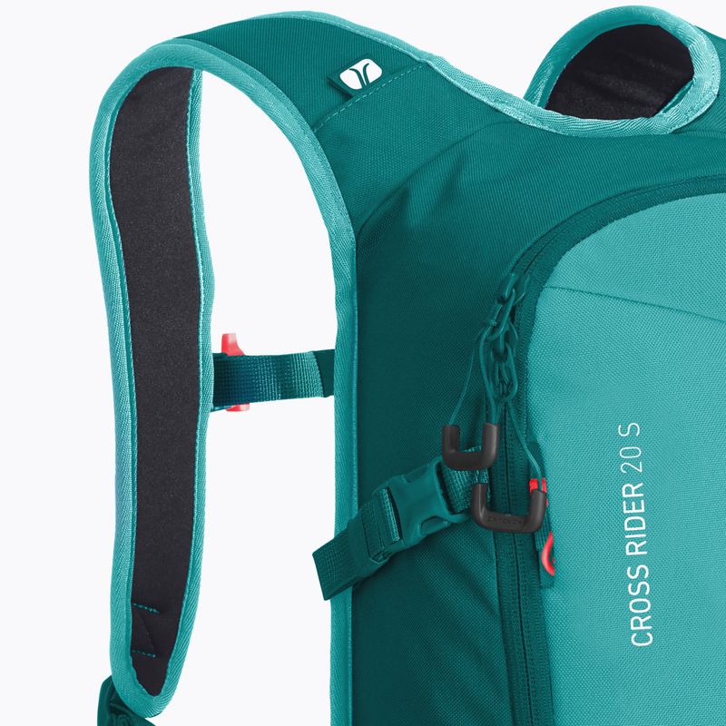 ORTOVOX Cross Rider 20 S lyžiarsky batoh pacific green 6