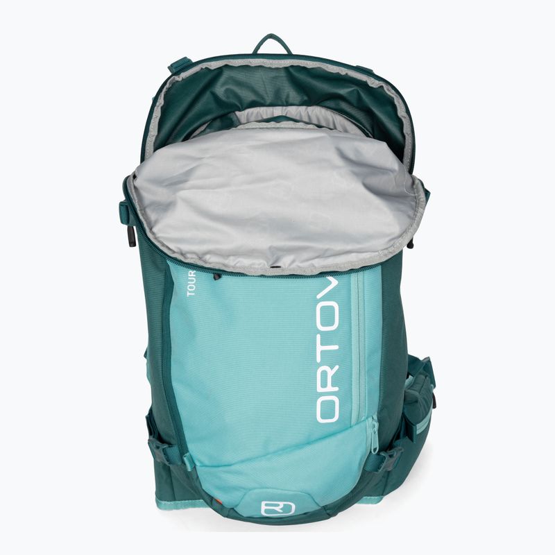 ORTOVOX Tour Rider 28 S lyžiarsky batoh pacific green 4