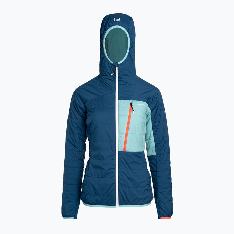 Dámska hybridná bunda ORTOVOX Swisswool Piz Duan modrá 6122700037