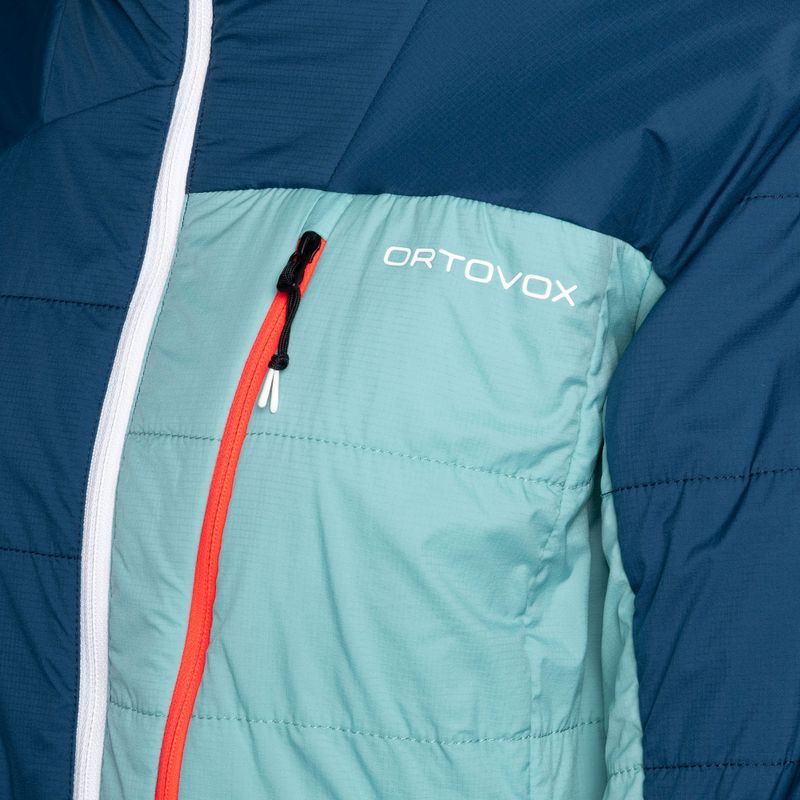 Dámska hybridná bunda ORTOVOX Swisswool Piz Duan modrá 6122700037 3