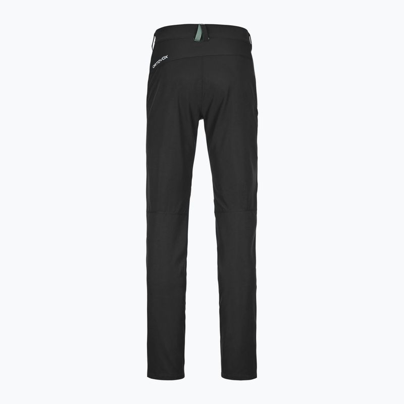 Pánske softshellové nohavice ORTOVOX Pelmo black raven 2